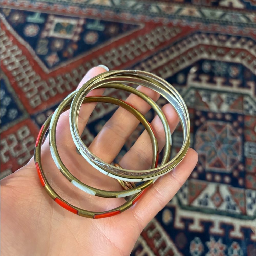 Five Vintage Bangles - image 5
